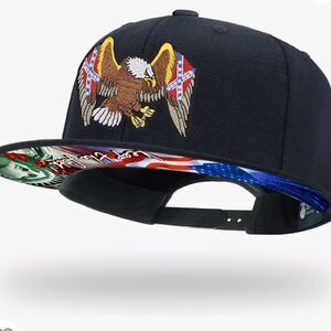TilgoMedal‎ Snapback Hats Men Skull OS EmbroiderySolid Flat Bill Hat Unisex Caps
